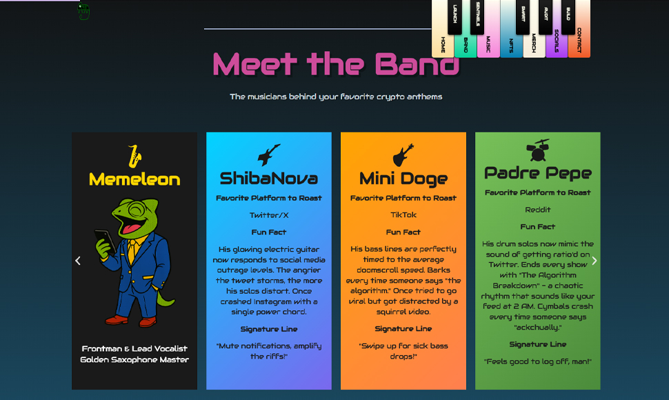 Memeleon homepage