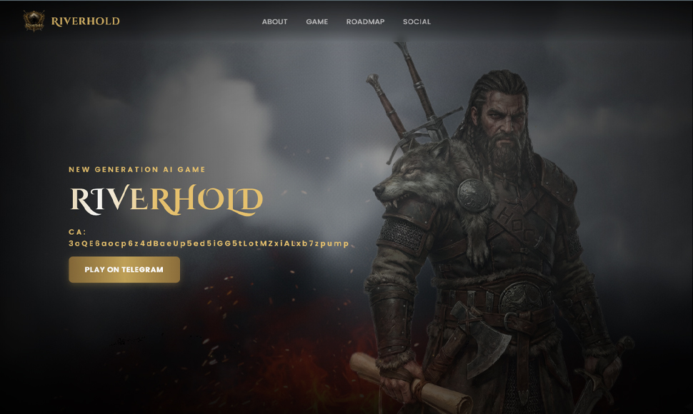 Riverhold landing page