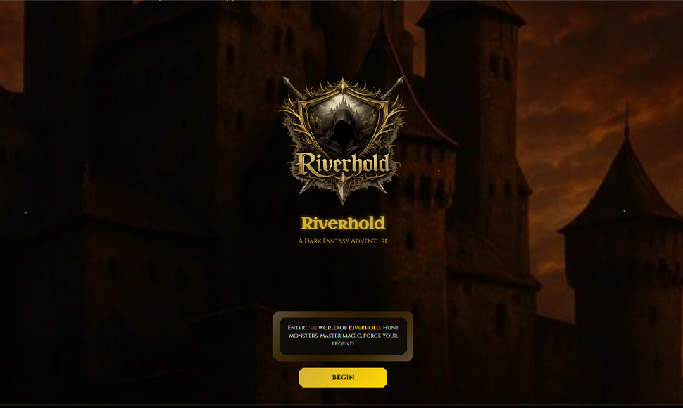 Riverhold app screen 1