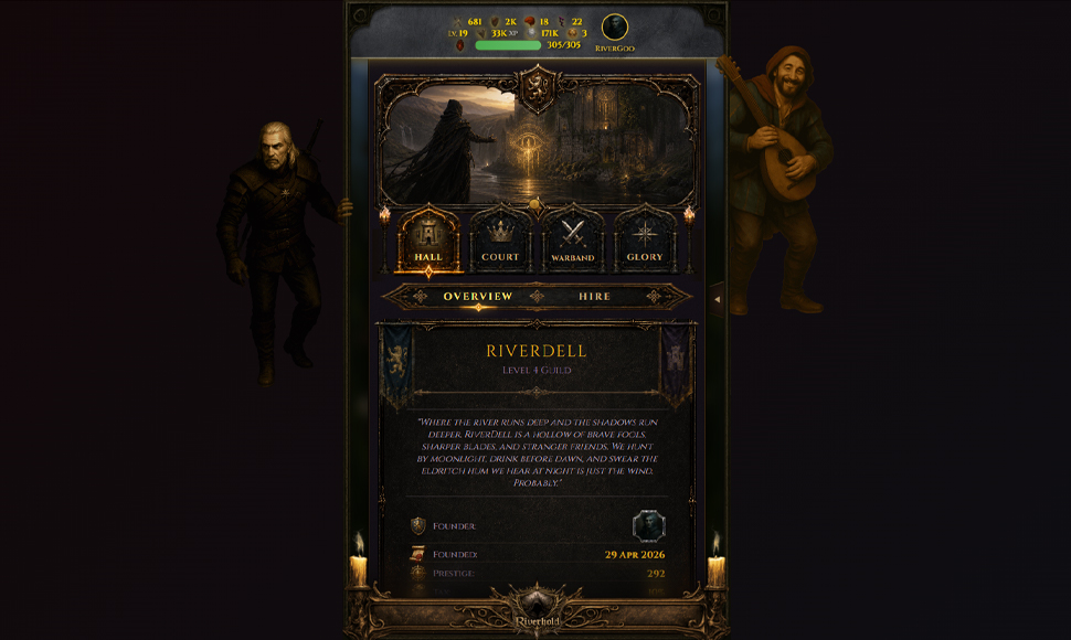 Riverhold app screen 2